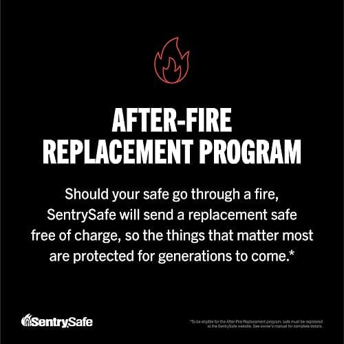 SentrySafe Fireproof Safe Box with Key Lock, Chest Safe with Carrying Handle to Secure Money, Jewelry, Documents, 0.25 Cubic Feet, 6.3 x 15.3 x 12.1 Inches, 1160 thumbnail 6