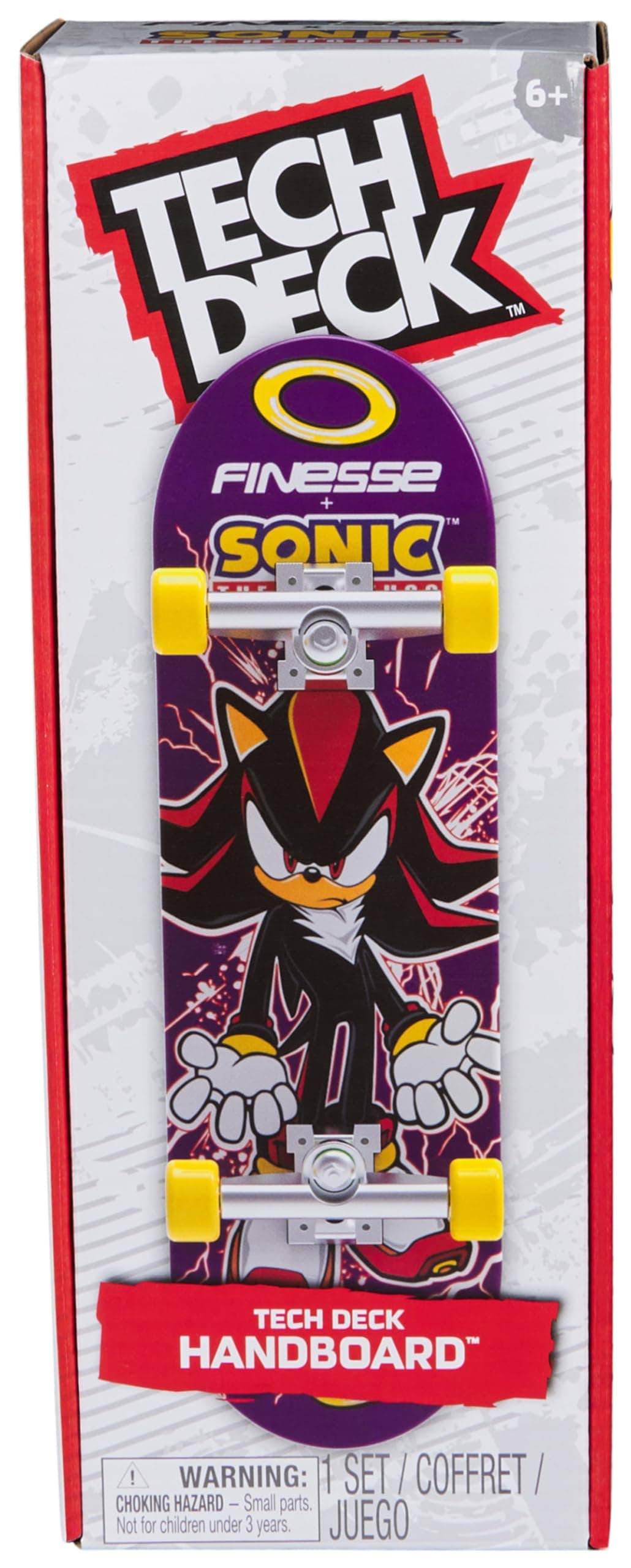 Tech Deck - Finesse X Sonic Handboard authentic mini kateboard - for hand use only - Image 1