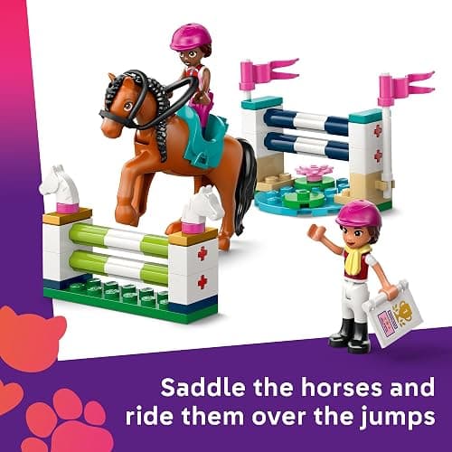 LEGO Friends Horse Stable and Riding Academy Building Toy for Girls & Boys - Pretend Play Set for Kids, Ages 7+ - W/3 Minidolls, Toy Animal Figures, & Accessories - Gift Idea for Birthdays - 42688 thumbnail 3
