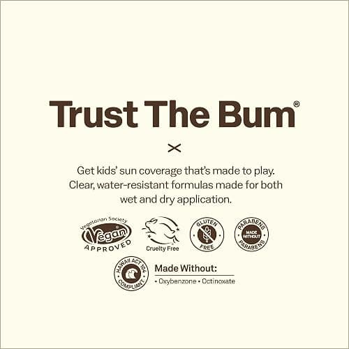 Sun Bum Kids SPF 50 Clear Face Stick Sunscreen - Wet or Dry Skin Application Broad Spectrum Sunscreen with Vitamin E - Hawaii Act 104 Compliant (Without Octinoxate & Oxybenzone) - Travel Size 0.53 oz thumbnail 5