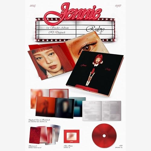 JENNIE - The 1st Studio Album RUBY Digiapck Ver. Case & Photobook + Photocard + Flim Photo 2 Extra Photocards thumbnail 2