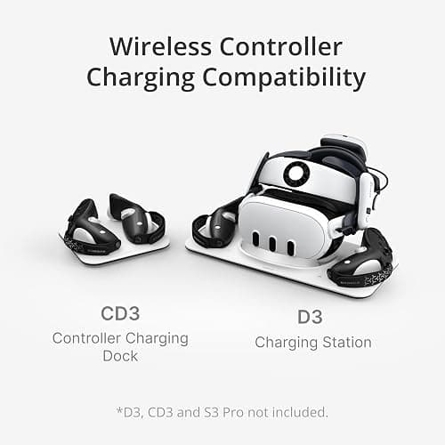BOBOVR G3 Controller Grips Cover,Compatible with Meta Quest 3/3S Accessories,for CD3/D3 Dock Wireless Charging thumbnail 5