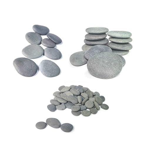 lifetop 120PCS Painting Rocks, DIY Rocks Flat & Smooth Kindness Rocks for Arts, Crafts, Decoration, Medium/Small/Tiny Rocks for Painting,Hand Picked for Painting Rocks… - 120PCS thumbnail 3