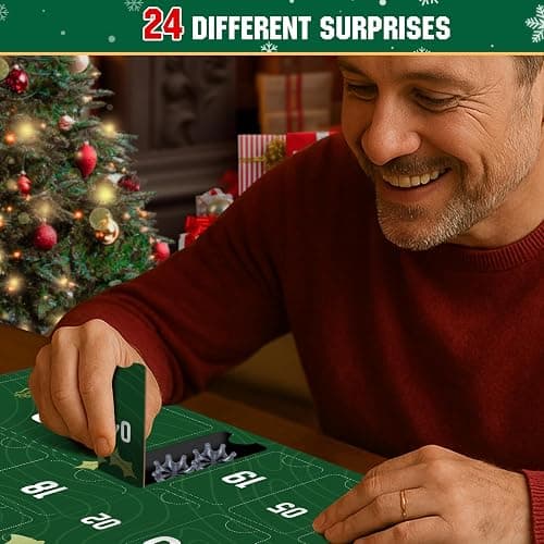 Golf Advent Calendar 2026 for Adult Men Teen Boy, 24-Day Christmas Calendar for Father, Husband, or Boyfriend, Perfect Holiday Gift Featuring Golf Balls, Tees, Ball Markers thumbnail 2