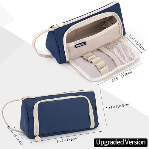 EASTHILL Big Capacity Pencil Case Pouch Pen Case Simple Stationery Bag School College Office Organizer for Teens Girls Adults Student thumbnail 2