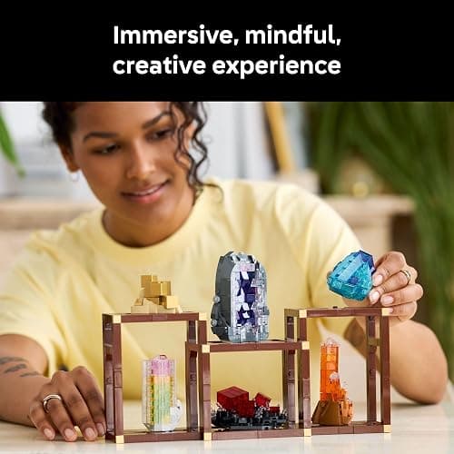 LEGO Ideas Mineral Collection Building Set for Adults, Ages 18+ - Bedroom or Office Decor with 3 Display Shelves - Unique Gift Idea for Men & Women - 21362 thumbnail 3