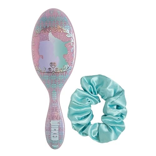 Wet Brush Original Detangler Friendship Kit (Wicked For Good) – Holiday Gift or Stocking Stuffer for Women & Men, Includes Hair Brush & Scrunchie with IntelliFlex Bristles for Wet & Dry Hair - Image 1