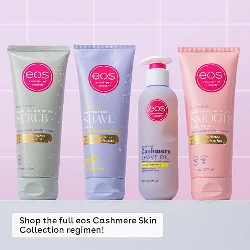 eos Cashmere Skin Collection Pre-Shave Scrub- Vanilla Cashmere, Exfoliating Body Scrub, Vanilla Body Scrub, Hydrating, Shea Sugar, 7 fl oz thumbnail 6