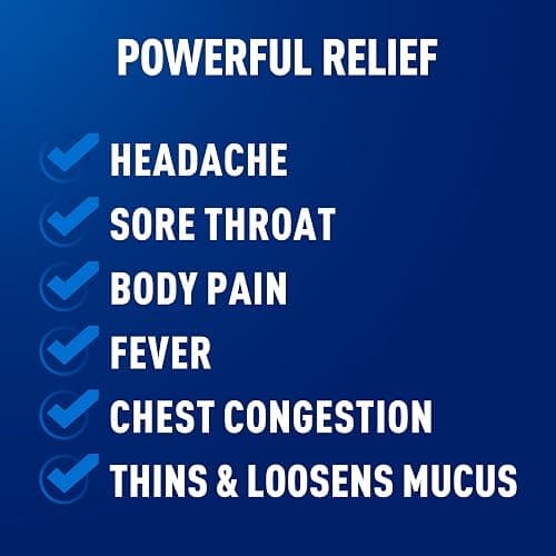 Mucinex Rapid Clear Maximum Strength Cold Medicine & Expectorant, Fever, Pain, Headache, & Excess Mucus Relief with Acetaminophen & Guaifenesin, Rapid Release Caplets for Adults, 20 Count - Day - New Formulation - 20 Count (Pack of 1) thumbnail 2
