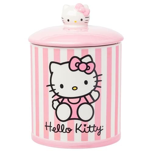Silver Buffalo Sanrio Hello Kitty Pink Ceramic Cookie Snack Jar (Medium) - Image 1