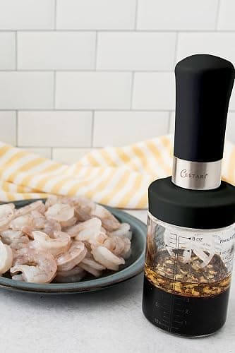 Glass Salad Dressing Bottle: Premium Borosilicate Salad Dressing Shaker with Mixer Insert • Leak Proof Salad Dressing Blender and Dispenser with Measurements and Recipes • Reusable Vinaigrette Cruet thumbnail 9