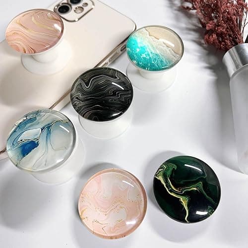 WUYULB Clear Crystal Glitter Collapsible Expanding Moblile Cell Phone Grip Stand Holder for Smartphones and Tablets Phone Accessory (Green) thumbnail 5