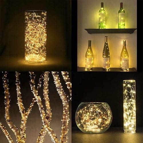 LE Fairy Lights Plug in, 20M 66ft Waterproof String Lights Indoor, Copper Wire, 200 LEDs, 3000K Warm White LED String Lights for Bedroom Decoration, Patio, Wedding, Party, Christmas thumbnail 9