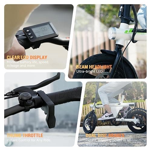 AYOLNY Electric Bike for Adults 500W/750W/1000W Peak, 14"/16"/26" Mountain E-Bike, 25/55 Miles + 20MPH Adult Electric Bicycles for Road Sand Mountain thumbnail 4
