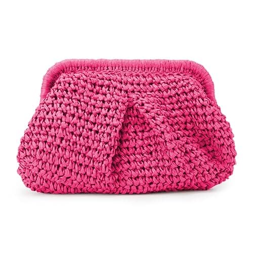 Emprier Straw Clutch Purse for Women Cloud Dumpling Pouch Straw Crossbody Shoulder Handbag Summer Beach Woven Bag - Image 1