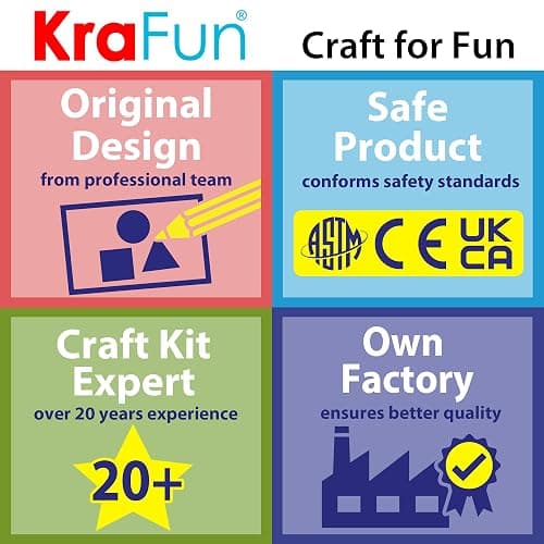 KRAFUN Sewing Kit for Kids Beginner My First Art & Craft, Includes Bunny Doll Stuffed Animal, Instructions & Plush Felt Materials for Learn to Sew, Embroidery, Age 7 8 9 10 11 12 thumbnail 7