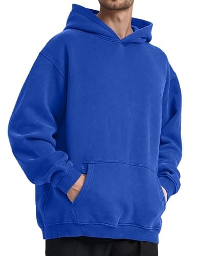Dnzzs Acid Wash Hoodie Super Soft Sweatshirt for Mens Pullover Oversized Men's Fashion Hoodies & Sweatshirts Vintage Tops thumbnail 4