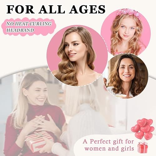 Gwabee 70" Soft Hair Curlers for Overnight Curls - No Heat Curl Wrap with 9 Rods for Long Hair, Khaki thumbnail 4