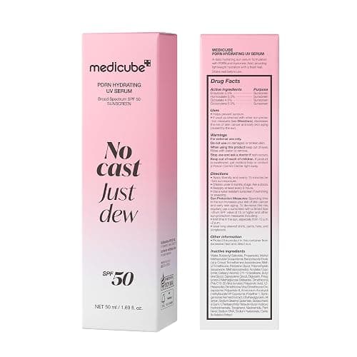 medicube Sunscreen No Cast Just Dew PDRN Hydrating UV Sun Serum, SPF 50 | SPF 50 Fast-Absorbing Sunscreen with PDRN, Panthenol & Centella - Lightweight Hydration & Cooling, Korean Skincare thumbnail 9