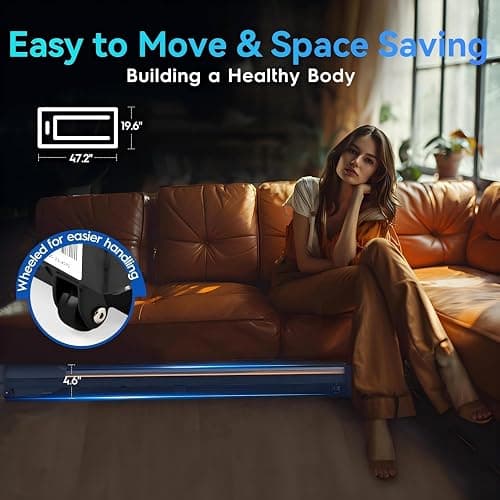 Yagud Walking Pad Treadmill for Home Office, Portable Under Desk Treadmill with Remote Control and LED Display, Walking Jogging Running Machine thumbnail 6