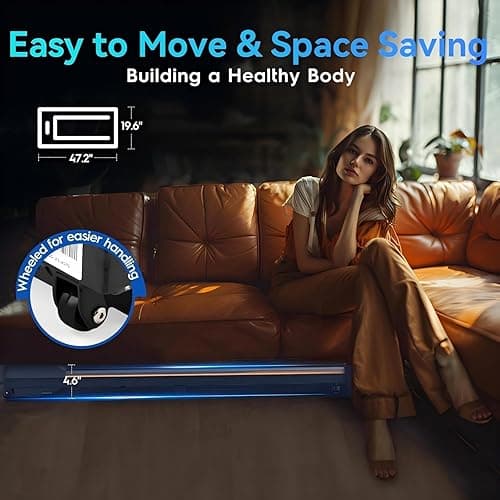 Yagud Walking Pad, Walking Pad Treadmill for Home Office, Portable Under Desk Treadmill with Remote Control and LED Display, Walking Jogging Running Machine - normal thumbnail 6