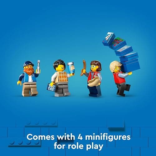LEGO City Yellow Delivery Truck Toy - Semi Truck Building Toy for Boys & Girls, Ages 8+ Years - Gift for Birthdays - Pretend Play W/ 3 Minifigures - 60440 thumbnail 6