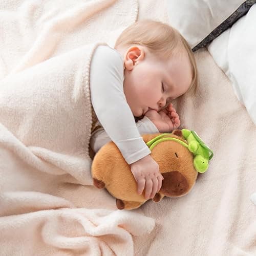 CHDBLOCK Capybara Plush Toy - 9 Inch Cute Capybara Stuffed Animal with Turtle Backpack, Kawaii Capibara Plushie for Kids and Adults - Capybara Baby - Small thumbnail 6