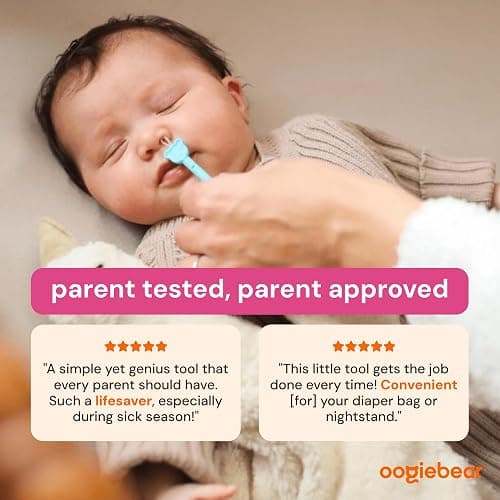 oogiebear Baby Nose & Ear Picker, Safe Booger Remover Tool, 1 Piece, Blue | Safe Dual-Ended Nose Cleaner & Ear Wax Remover for Newborns, Infants & Toddlers, BPA-Free, Patented, Baby Registy Essential thumbnail 9