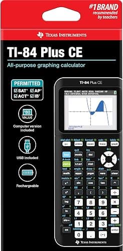 Texas Instruments TI-84 Plus CE Color Graphing Calculator, Black thumbnail 5