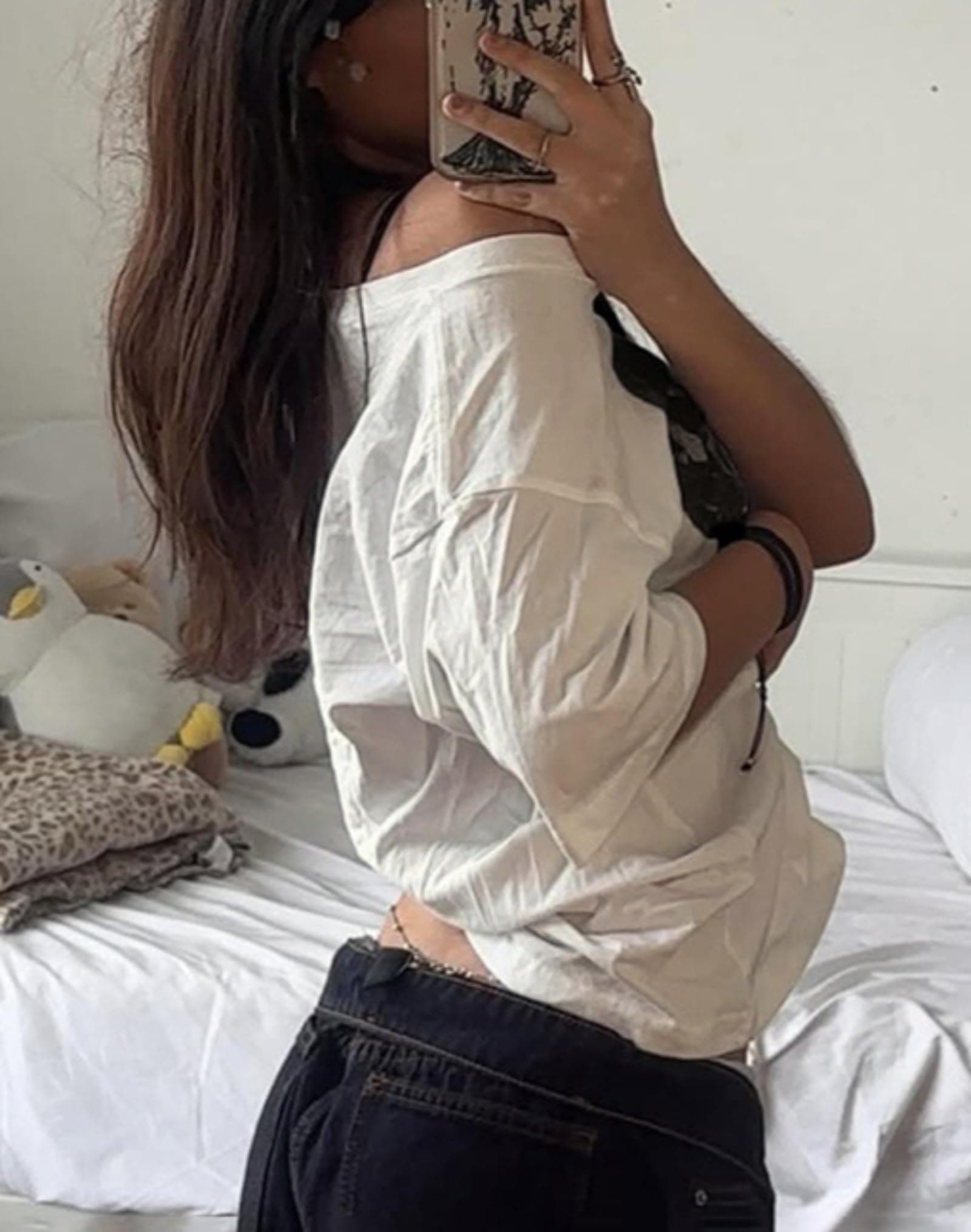 Off The Shoulder Cute Shirts for Women Oversized Tshirt Y2k Graphic Tee Lips Print Baggy Shirts Vintage Tops thumbnail 4