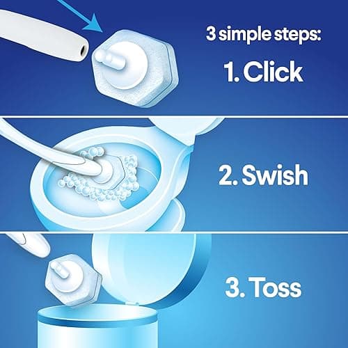 Clorox Original Toilet Cleaning System - ToiletWand, Storage Caddy and 16 Refill Heads, Dorm Room Essentials, - 16 Count (Pack of 1) thumbnail 4