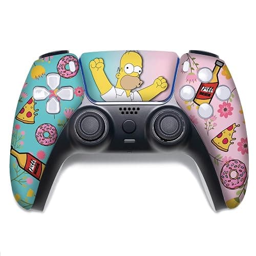 Simpsson Custom PS-5 Controller Wireless compatible with Play-Station 5 Console by BCB Controllers | Proudly Customized in USA with Permanent HYDRO-DIP Printing (NOT JUST A SKIN) - Image 1
