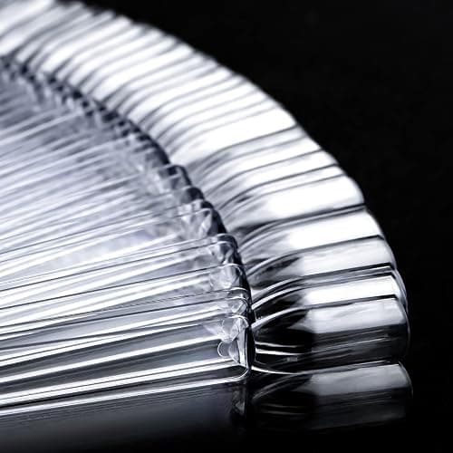 AZUREBEAUTY 150 Pcs Clear Nail Color Sticks, Fan Shape Nail Art Polish Display Tips, False Nail Sample Sticks, Nail Practice Color Display, Transparent Polish Board thumbnail 2