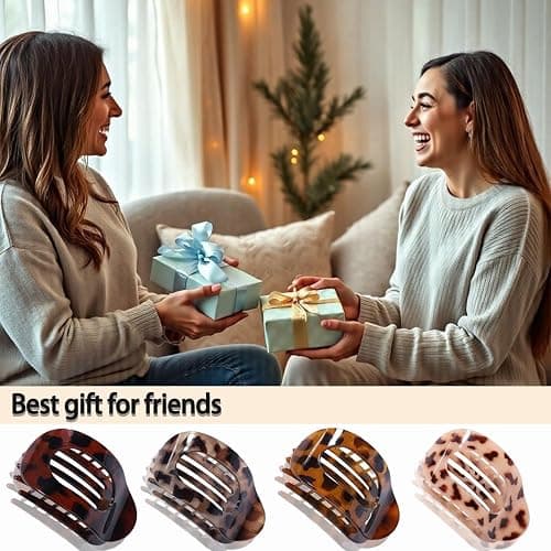 4 Pack Flat Hair Claw Clips for Women Nonslip French Hair Clips for Thick, Thin, Long, or Short Hair Matte Neutral Colors Comfortable & Strong Hold for Daily Wear, Weddings thumbnail 7