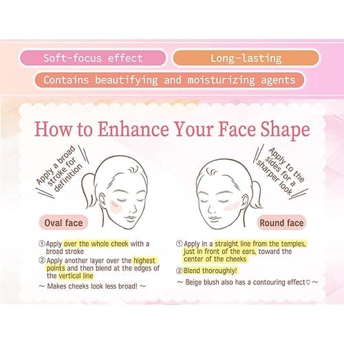 CANMAKE - Glow Fleur Cheeks - Long-Lasting Light Natural Blending Gentle Pearl Radiance - 0.20oz (5.7g) (16 Lilac Fleur (4901008313917)) thumbnail 5