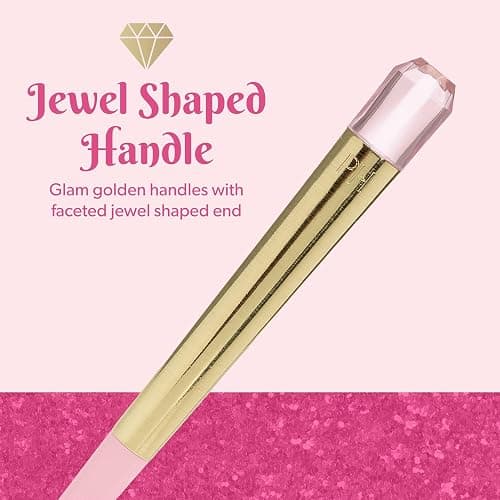 Paris Hilton Meat Chopper with Pink Jewel Shaped Handle, Heat-Resistant up to 400°F, Dishwasher Safe Kitchen Tools and Utensil, Pink and Gold thumbnail 4