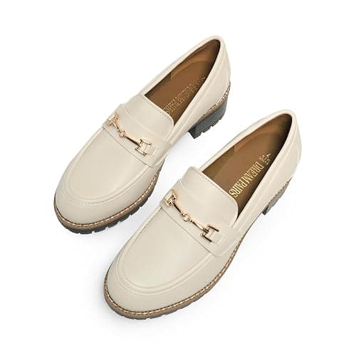 DREAM PAIRS Women's Chunky Loafers, Platform Comfortable Slip-On Dressy Business Casual Shoes thumbnail 7