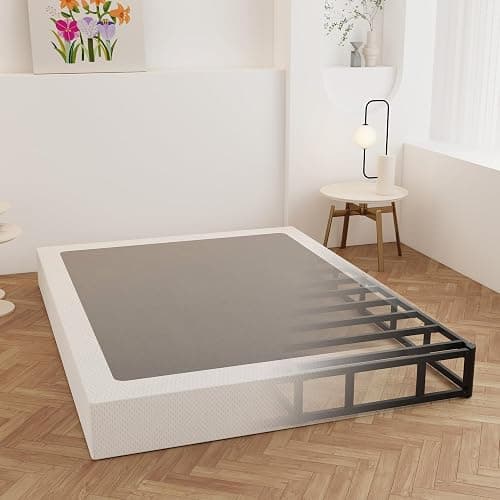 Maenizi 9 Inch Box Spring for Queen Bed, Heavy Duty Metal Box Spring Bed Base with Fabric Cover, Mattress Foundation, Easy Assembly, Noise Free, Black - Image 1