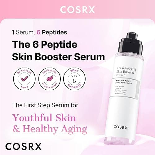 COSRX 6X Peptide Collagen Booster Toner Serum with Copper Peptides, Niacinamide & Hyaluronic Acid Skin Renewal Boosting Facial Essences, Korean Skin Care, 5.07 fl.oz, Stocking Stuffers thumbnail 3