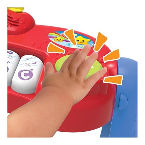 Winfun Baby Music Center for Toddlers 9+ Months 8-Note Piano with 3 Double-Sided Music Scores Adjustable Microphone Play-Along Tunes Free Play Mode Educational Music Toy for Boys & Girls thumbnail 7