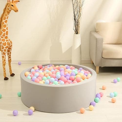GOGOSO Ball Pits Balls for Toddlers Pack of 50 100 200 Plastics Shape Ball Non-Phthalate Non-BPA Non-Toxic 2.2-Inch Crush Proof Play Balls thumbnail 5