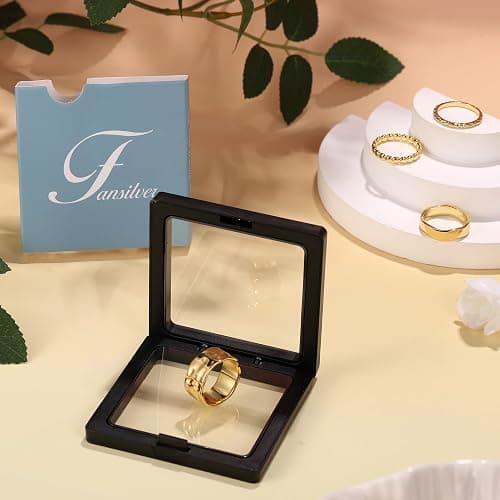 Fansilver Stackable Chunky Gold Rings for Women Non Tarnish Dainty 14K Gold Plated Stacking Thumb Rings Set Trendy Gold Wedding Band Ring Size 5-11 thumbnail 6
