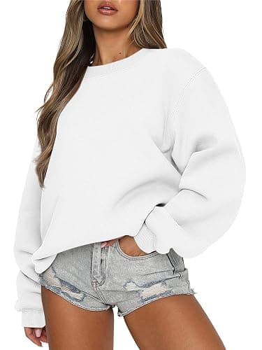 ANRABESS Womens Sweatshirts Crewneck Fleece Oversized Pullover Sweater Spring Winter Cute Tops Teen Girls Preppy Clothes 2026 - Image 1