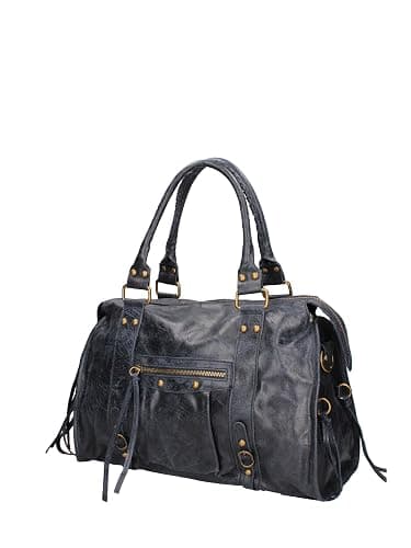 Gave Lux, Damen-Schultertasche aus echtem Wildleder Handgefertigtes Produkt. Hergestellt in Italien, GLX220609023FBG, Helles Leder, 41 x 28 x 13 cm thumbnail 4