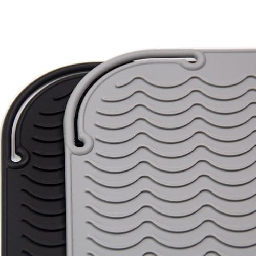 ANGENIL Pro Large Silicone Heat Resistant Mat for Curling Irons, Titanium Ceramic Flat Iron Hair Straightener and Hair Curler for Hot Hair Tools Mat Pouch 2-in-1, Iron Scald Accessories, 11.02" x 7.9" thumbnail 8