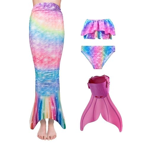 DNFUN Marmaid Cosplay Skirt with Monofin thumbnail 2