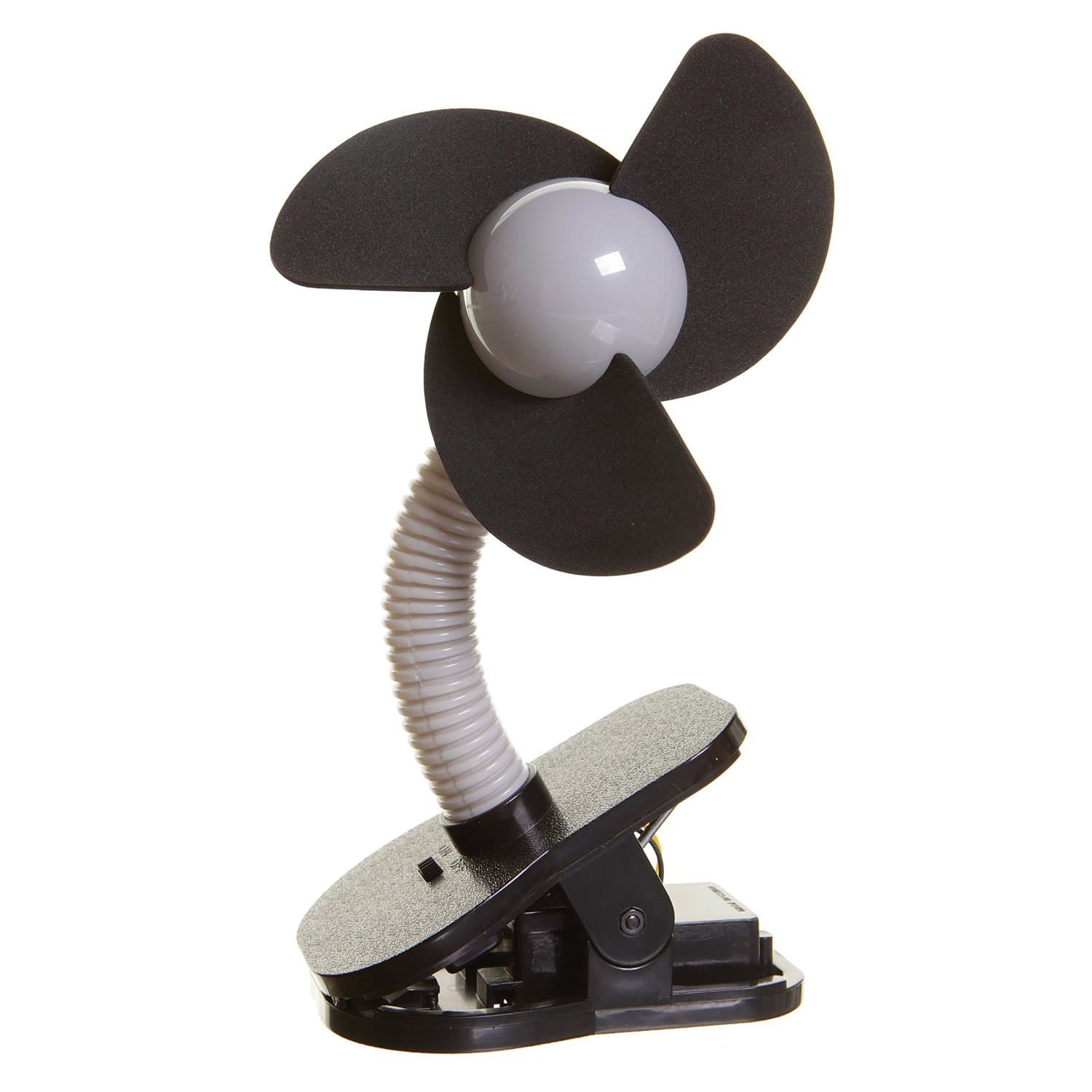 Dreambaby Clip-On Baby Stroller Fan - Portable Handheld Mini Fan with Soft Foam Fins - Ideal for Prams, Strollers, Wheelchairs, Desk & Tables - Black thumbnail 4