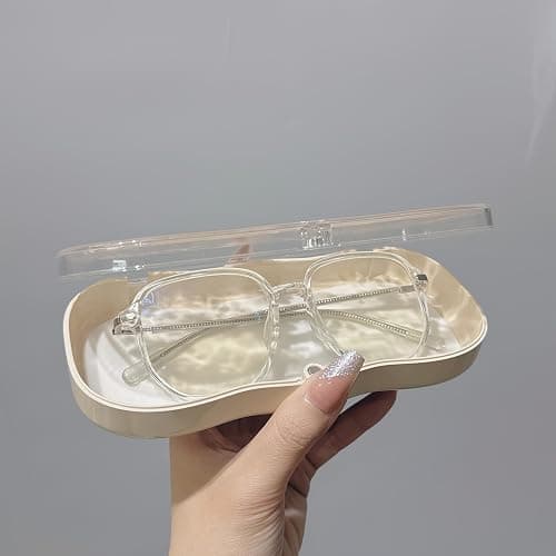 CasaPopz Glasses Case Hard Shell, Clear Eyeglass Case, Cute Holder for Sunglasses and Reading Glasses thumbnail 5