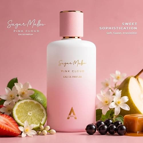 Atralia Sugar Mallow Pink Cloud Eau de Parfum for Women, 100ml – Fruity Floral Sweet Perfume with Strawberry, Blackcurrant, Pear, Orange Blossom, Caramel & Woods thumbnail 2