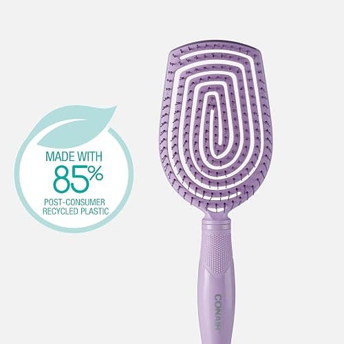 Conair Scalp Care Detangling hairbrush - Curly Hair Brush - Scalp Massager - hairbrushes for women & men - detangler for all lengths - can use wet or dry - Paddle thumbnail 2